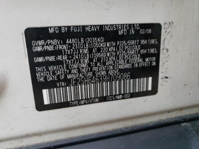 JF2SH64639H709086 Subaru Forester 2.5x Limited