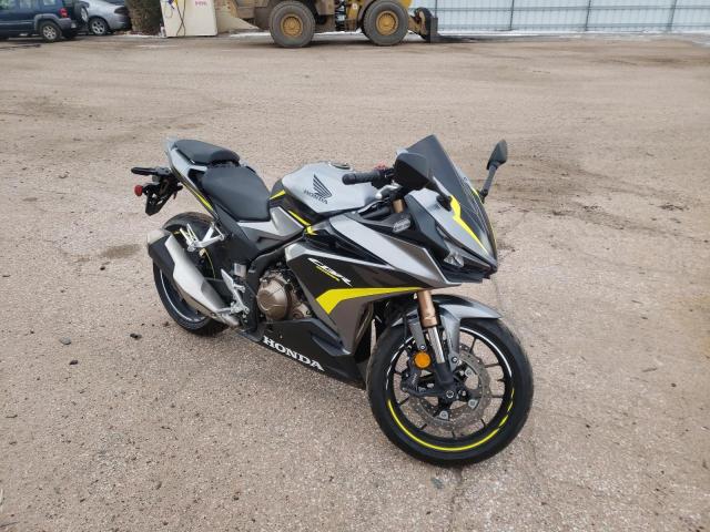 Salvage cars for sale from Copart Colorado Springs, CO: 2022 Honda CBR500 RA