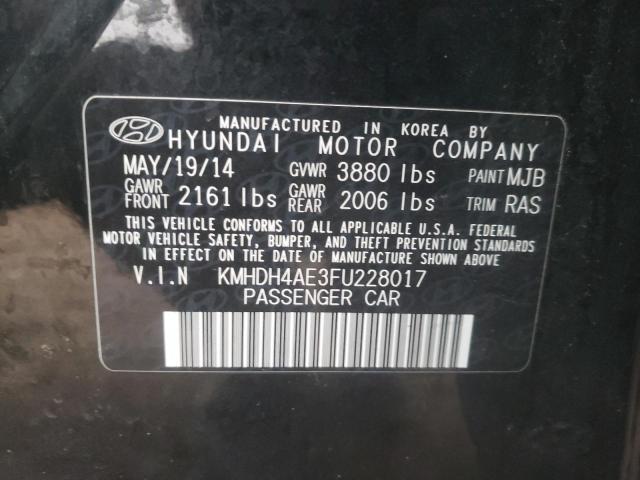 KMHDH4AE3FU228017 Hyundai ELANTRA SE