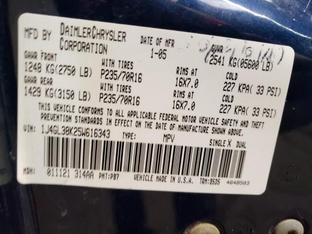 1J4GL38K25W616343 Jeep Liberty Renegade
