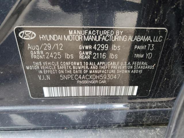 5NPEC4ACXDH593047 Hyundai SONATA SE