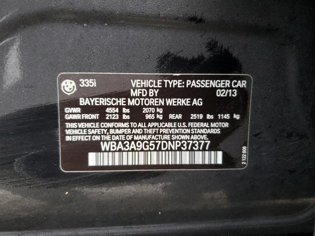 WBA3A9G57DNP37377 BMW 335 I