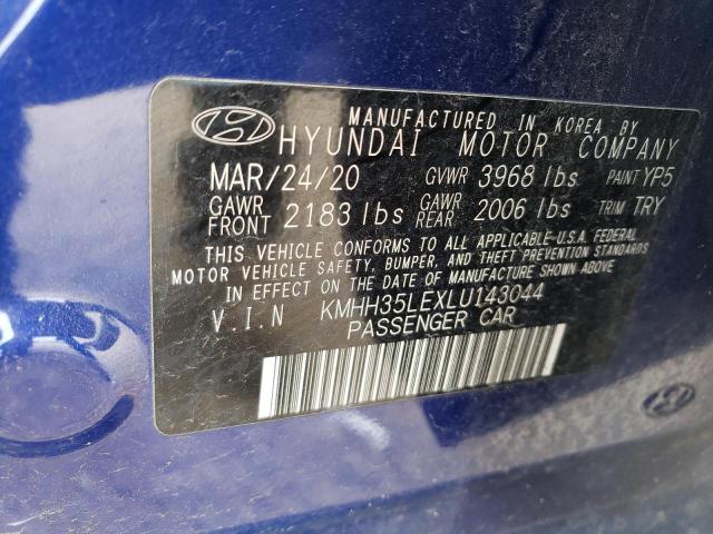 2020 HYUNDAI ELANTRA GT - KMHH35LEXLU143044