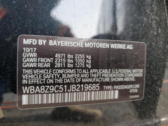 2018 BMW 330 XIGT WBA8Z9C51JB219685
