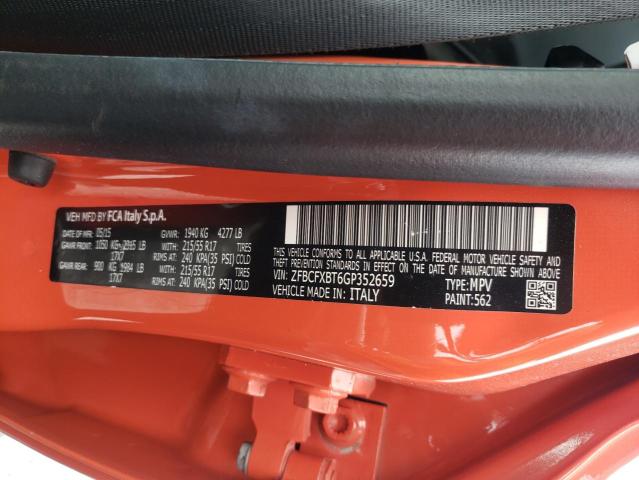 2016 FIAT 500X EASY - ZFBCFXBT6GP352659