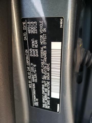 2016 VOLVO S60 POLEST YV149MTS6G2412282