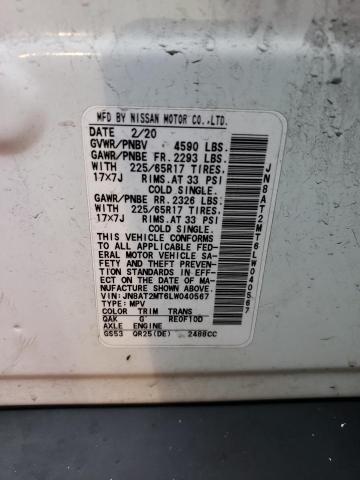 2020 NISSAN ROGUE S JN8AT2MT6LW040567