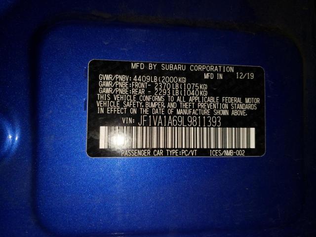 JF1VA1A69L9811393 Subaru WRX