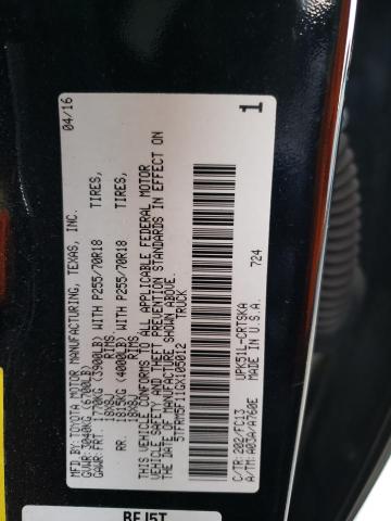 2016 TOYOTA TUNDRA DOU 5TFRM5F11GX105012