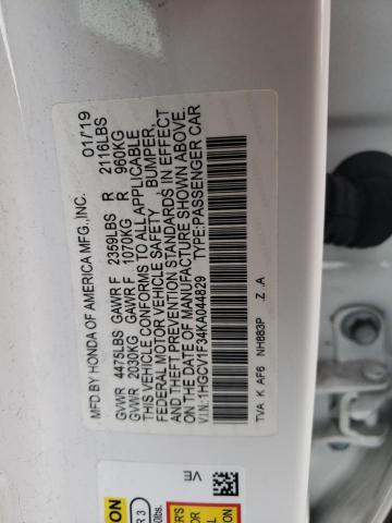 2019 HONDA ACCORD SPO - 1HGCV1F34KA044829