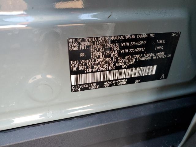 2021 TOYOTA RAV4 XLE - 2T3P1RFVXMW211680