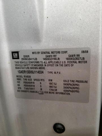 1GKER13D09J114334 GMC Acadia