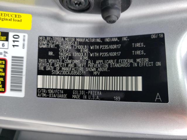 2018 TOYOTA SIENNA LE - 5TDKZ3DCXJS956511