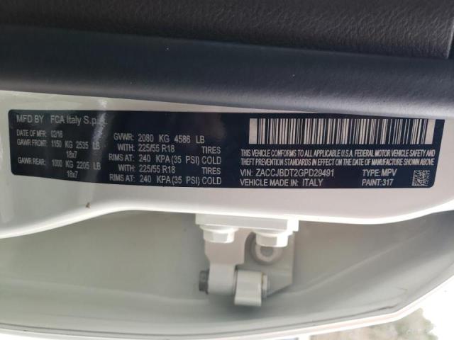 ZACCJBDT2GPD29491 2016 JEEP RENEGADE - Image 14