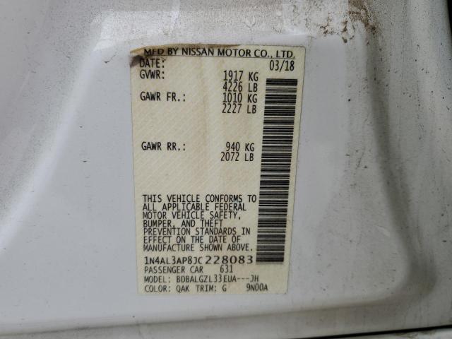2018 NISSAN ALTIMA 2.5 - 1N4AL3AP8JC228083