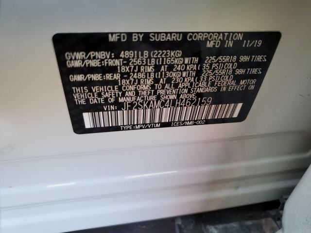 2020 SUBARU FORESTER S - JF2SKAMC4LH462159