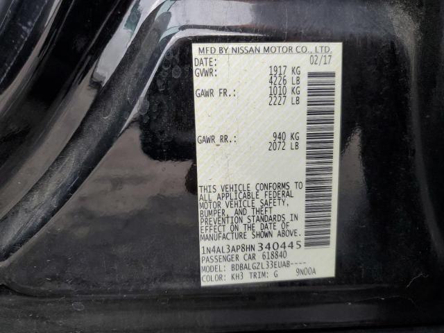 1N4AL3AP8HN340445 Nissan ALTIMA 2.5