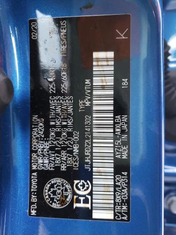 2020 LEXUS NX 300H LU JTJHJRDZ2L2141302