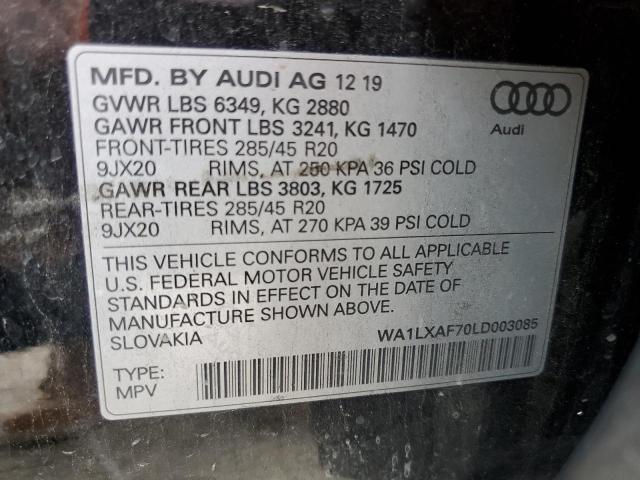 VIN WA1LXAF70LD003085 2020 Audi Q7, Premium Plus no.13