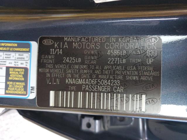 KNAGM4AD6F5084233 KIA OPTIMA HYBRID