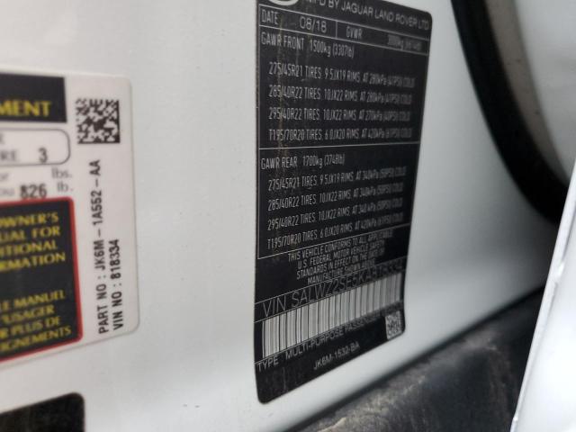 SALWZ2SE5KA818334 Land Rover Range Rover Sport Svr