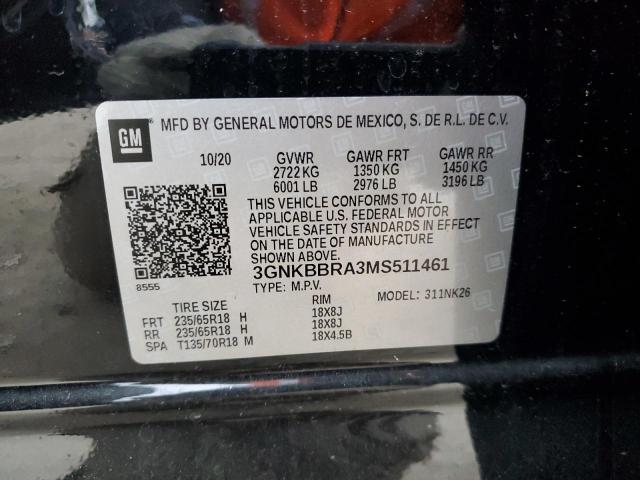 2021 CHEVROLET BLAZER 1LT - 3GNKBBRA3MS511461