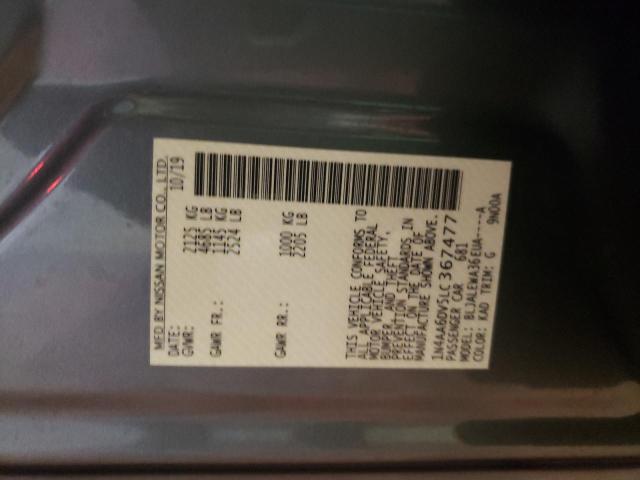 2020 NISSAN MAXIMA SL 1N4AA6DV5LC367477