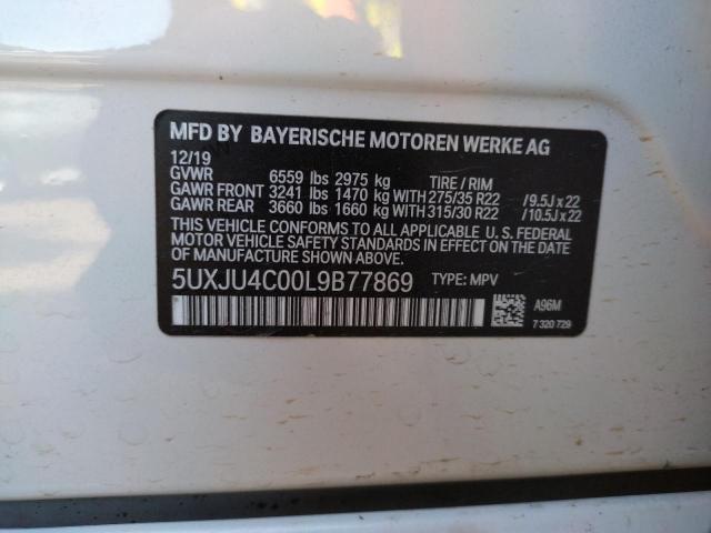 2020 BMW X5 M50I 5UXJU4C00L9B77869