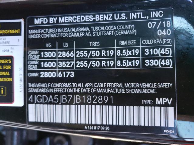 2018 MERCEDES-BENZ GLE 350 - 4JGDA5JB7JB182891