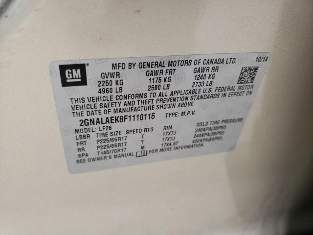 2015 CHEVROLET EQUINOX LS - 2GNALAEK8F1110116