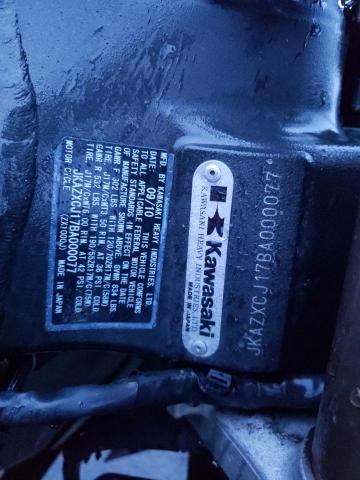 2011 KAWASAKI ZX1000 J JKAZXCJ17BA000077