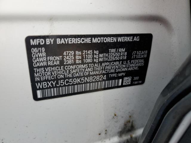 2019 BMW X2 XDRIVE2 - WBXYJ5C59K5N82824