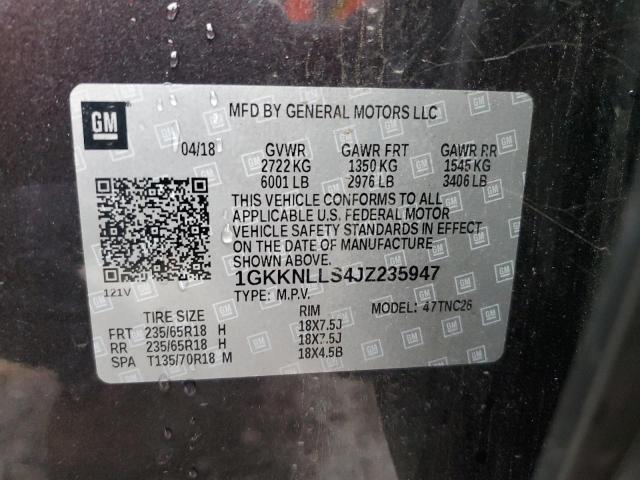 1GKKNLLS4JZ235947 GMC ACADIA SLE
