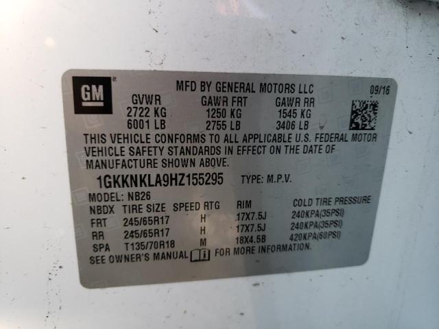 2017 GMC ACADIA SLE - 1GKKNKLA9HZ155295