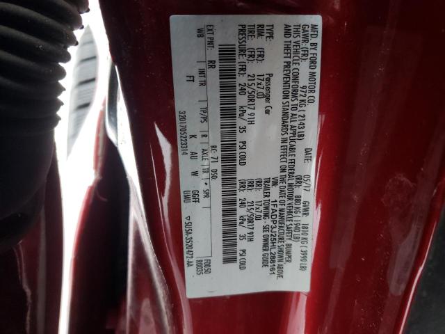 2017 FORD FOCUS TITA - 1FADP3J25HL288161