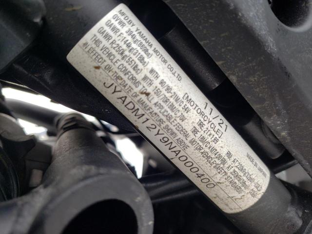 2022 YAMAHA XTZ690 JYADM12Y9NA000400