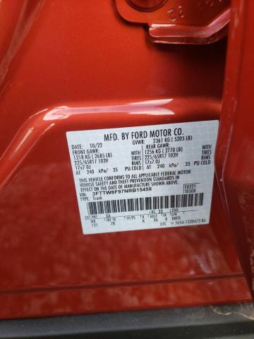 2022 FORD MAVERICK X - 3FTTW8F97NRB15458