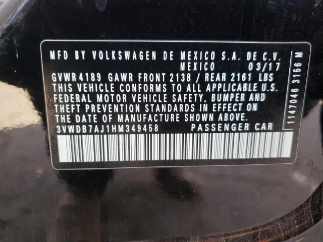 2017 VOLKSWAGEN JETTA SE - 3VWDB7AJ1HM349458