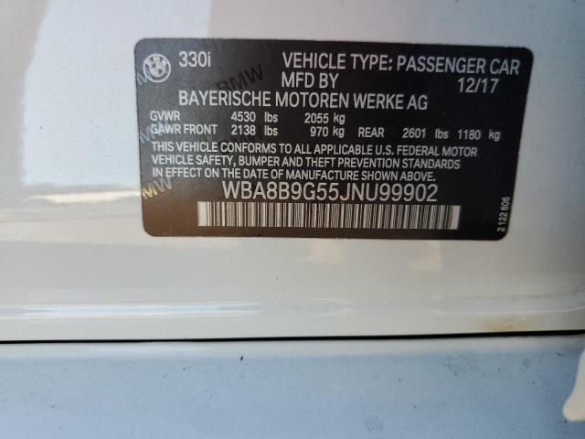 2018 BMW 330 I - WBA8B9G55JNU99902