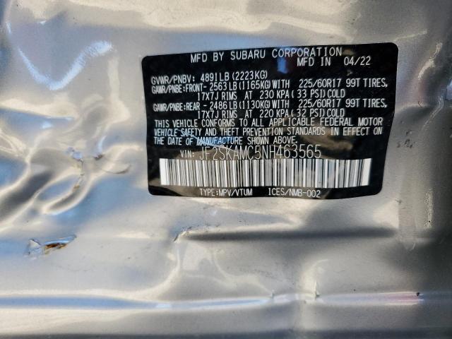 2022 SUBARU FORESTER W JF2SKAMC5NH463565