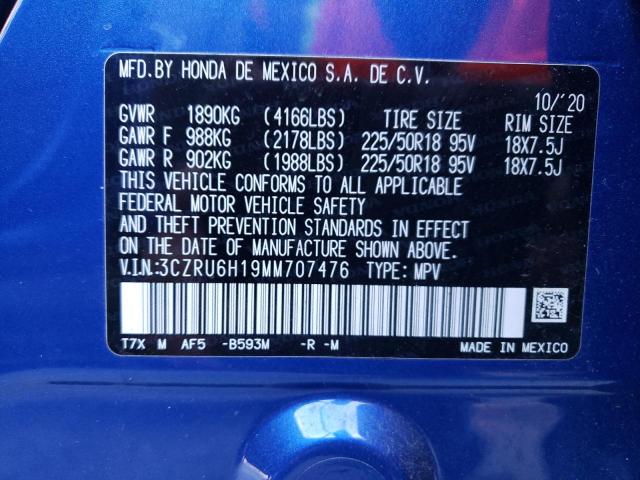 2021 HONDA HR-V SPORT - 3CZRU6H19MM707476