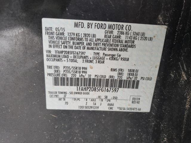 2015 FORD TAURUS SE - 1FAHP2D85FG167597