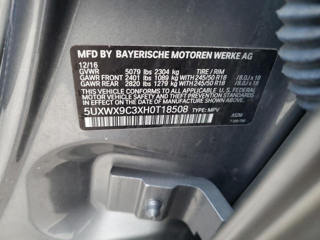 2017 BMW X3 XDRIVE2 - 5UXWX9C3XH0T18508