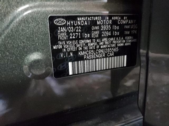 2022 HYUNDAI IONIQ BLUE - KMHC65LC9NU285565