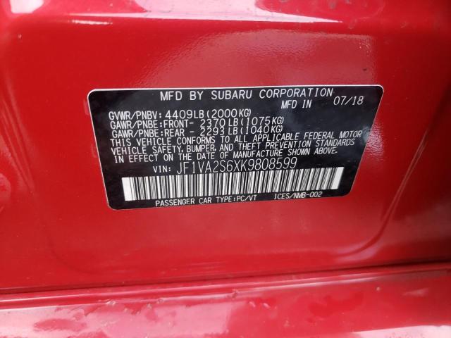 JF1VA2S6XK9808599 Subaru Wrx Sti