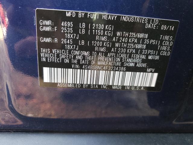 4S4BSBNC4F3234386 Subaru Outback 2.5i Limited