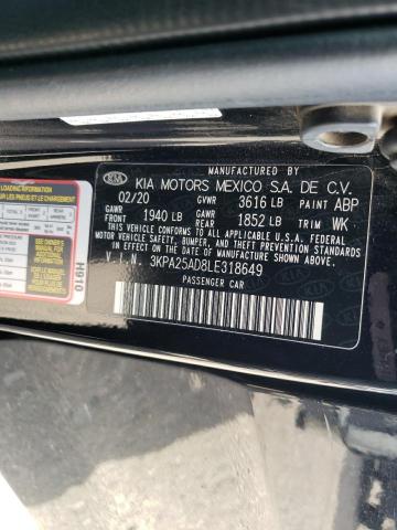 3KPA25AD8LE318649 KIA RIO LX
