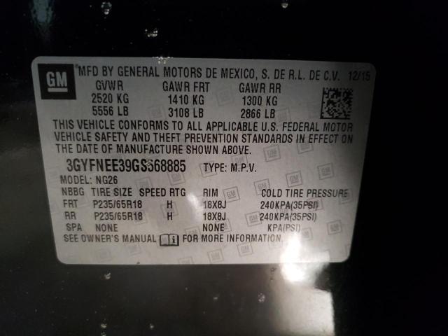 2016 CADILLAC SRX LUXURY - 3GYFNEE39GS568885