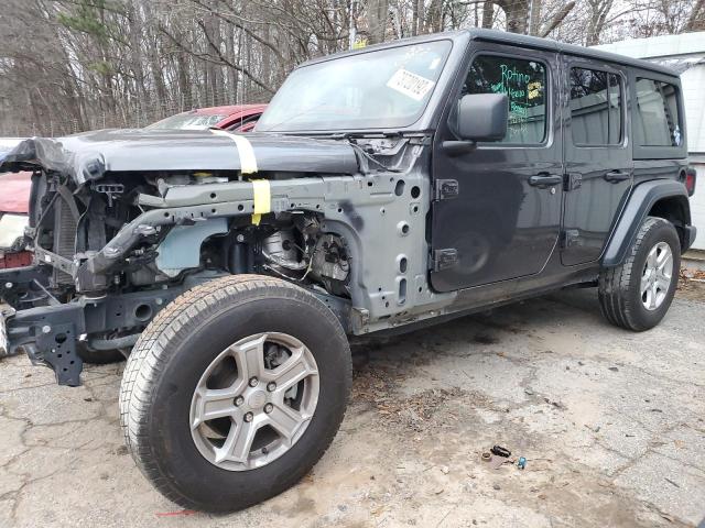 Jeep salvage cars for sale: 2020 Jeep Wrangler Unlimited Sport