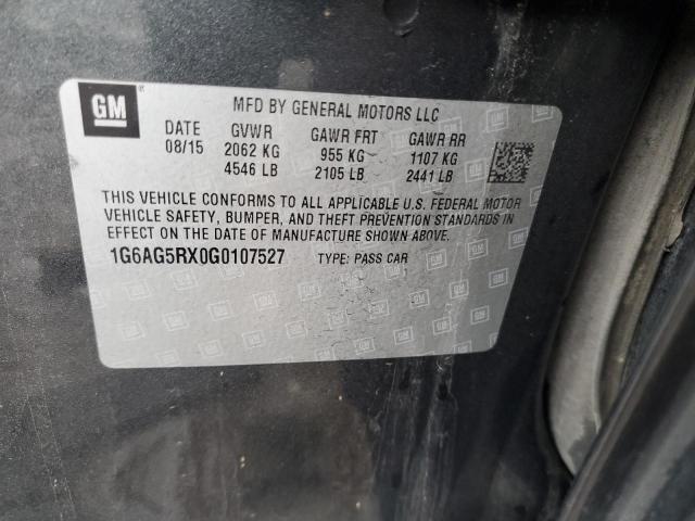 2016 CADILLAC ATS - 1G6AG5RX0G0107527